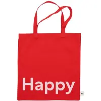 Design Letters Tote bag -laukku Happy-punainen