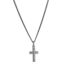 Top Gold hopeinen palloreuna risti tummennettu hopea 4256762500