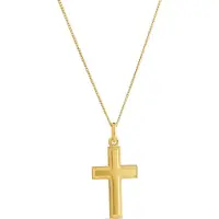 Top Gold hopeinen risti kullattu 5256681500