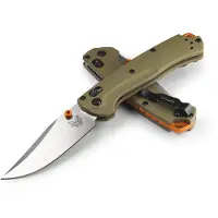 Benchmade Mini Taggedout CPM-45VN Stonewash kääntöveitsi, od green G10