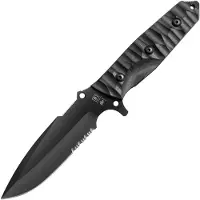 TB Outdoor Marauder Serrated - Black G10