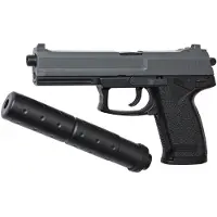 ASG DL60 Socom jousiviritteinen airsoft pistooli äänenvaimentimella
