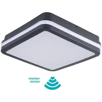 Kanlux S.A. Beno IP54 26x26 liiketunnistimella LED plafondi
