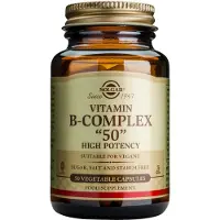 Solgar Vitamiini B-kompleksi, korkea teho "50" - 50 kapselia