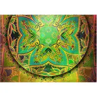 Kärkkäinen Artgeist Mandala: Emerald Fantasy fototapetti
