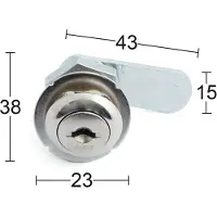 Habo 1131/1031 vasen/oikea kaapinlukko