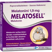 Kärkkäinen Melatosell Melatoniini 1,9 mg 60 tabl. ravintolisä