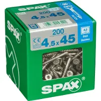 Spax TX 4,5x45 RST uppokanta yleisruuvi
