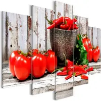 Artgeist Red Vegetables Wood Wide taulusetti