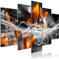 Artgeist Swarm Of Butterflies Wide Grey taulusetti