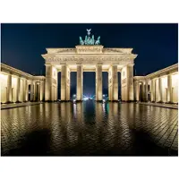 Artgeist Brandenburgin portti yöllä fototapetti