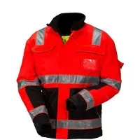Priha 4126 Lk.2 puna/musta huomio talvityötakki