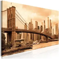 Artgeist Road To Manhattan Narrow Sepia taulu