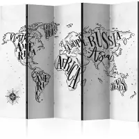 Artgeist Retro Continents (Grey) 5-osainen sermi