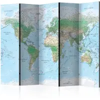 Artgeist World Map 5-osainen sermi
