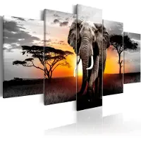 Artgeist Elephant at Sunset taulusetti