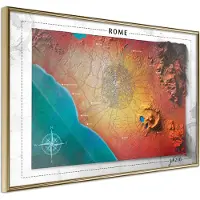 Artgeist Raised Relief Map: Rome juliste