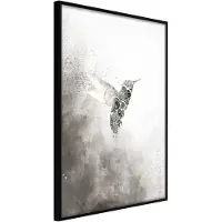 Artgeist Hummingbird In Shades of Grey juliste