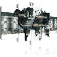 Artgeist Metal World Map taulusetti
