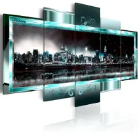 Artgeist Turquoise New York: Night taulusetti