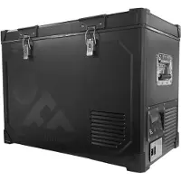 Indelb IB TB130STBL BL DC 12/24 teräs/musta kompressori kylmäkaappi