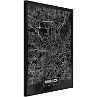Artgeist City Map: Munich (Dark) juliste
