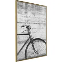 Artgeist Bicycle Leaning Against the Wall juliste