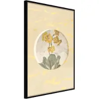 Artgeist Flowers And Marble juliste