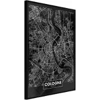 Artgeist City Map: Cologne (Dark) juliste