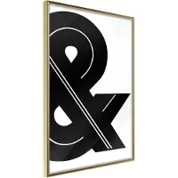Artgeist Ampersand (Black And White) juliste