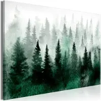 Artgeist Scandinavian Foggy Forest (1 Part) Wide taulu