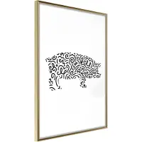 Artgeist Curly Pig juliste