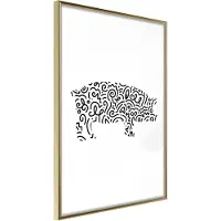 Artgeist Curly Pig juliste