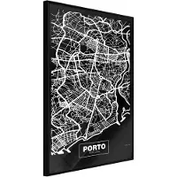 Artgeist City Map: Porto (Dark) juliste