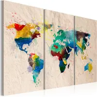 Artgeist Värien Maailmaan - Triptyykki taulusetti