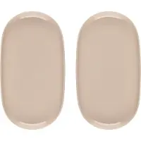 MAKU Simple taupe 2 kpl ovaali lautanen