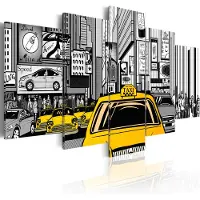 Artgeist Cartoon Taxi taulusetti