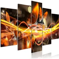 Artgeist Swarm Of Butterflies Wide Orange taulusetti