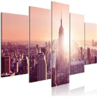 Artgeist Sun Over Manhattan Wide Orange taulusetti