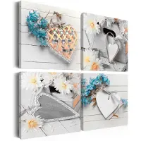 Artgeist Flowers And Hearts taulusetti