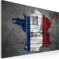 Artgeist Symbolit Ranska - Triptyykki taulusetti