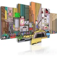 Artgeist A Drawing Of A City taulusetti
