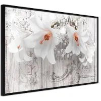 Artgeist Lilies On Wood juliste