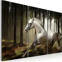 Artgeist A White Horse In The Midst Of The Trees taulusetti