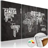 Artgeist El Mundo [Cork Map] korkkitaulusetti