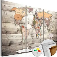 Artgeist History Of Travel [Cork Map] korkkitaulusetti