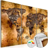 Artgeist Shade Of Gold [Cork Map] korkkitaulusetti
