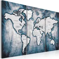 Artgeist World Map: Ink Triptych taulusetti