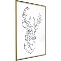 Artgeist Minimalist Deer juliste