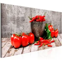 Artgeist Red Vegetables Concrete Narrow taulu